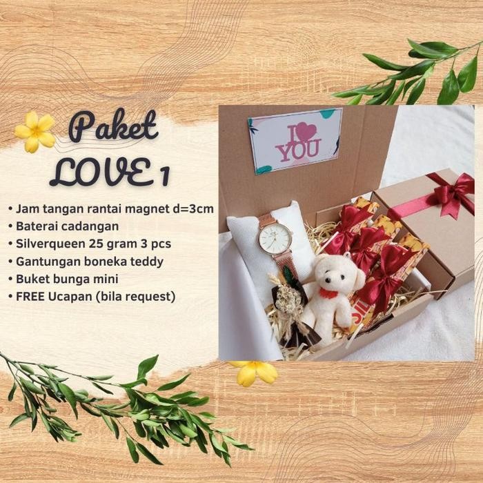 (Expert) FAVORITE (SPESIAL VALENTINE) Hampers gift box kado wanita jam tangan