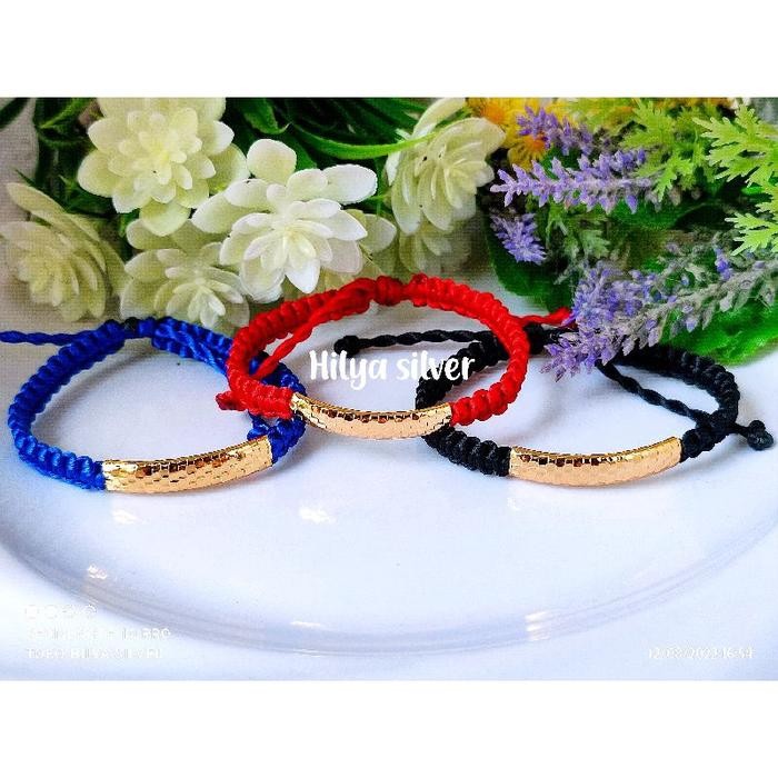 (Expert) FAVORITE Gelang Tali Plat Blink Gelang Plat Xuping Gelang Tali Serut