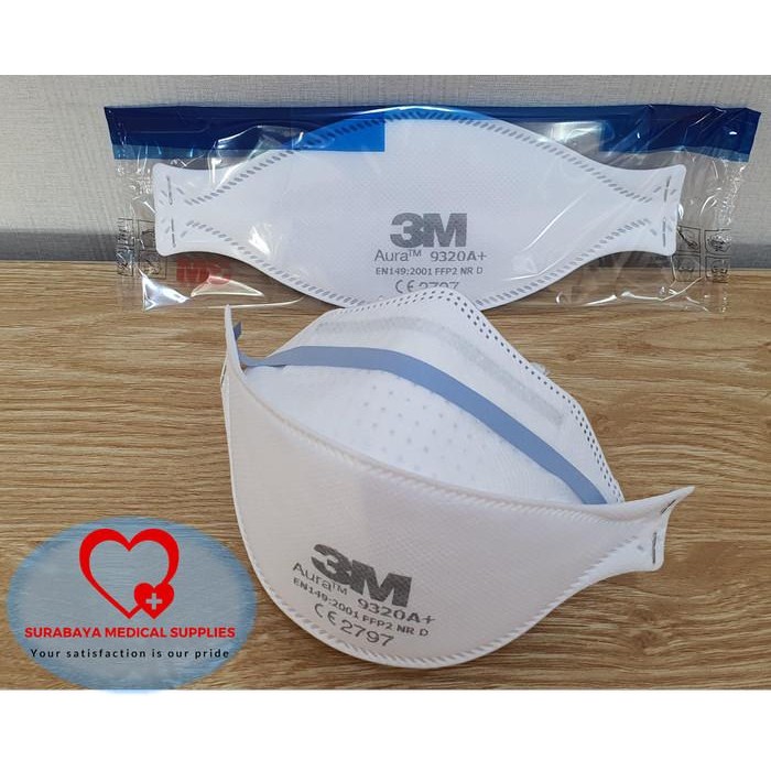 Expert MASKER 3M Aura 9320+ FFP2 setara N95 BOX ISI 20 pcs ORI BARU