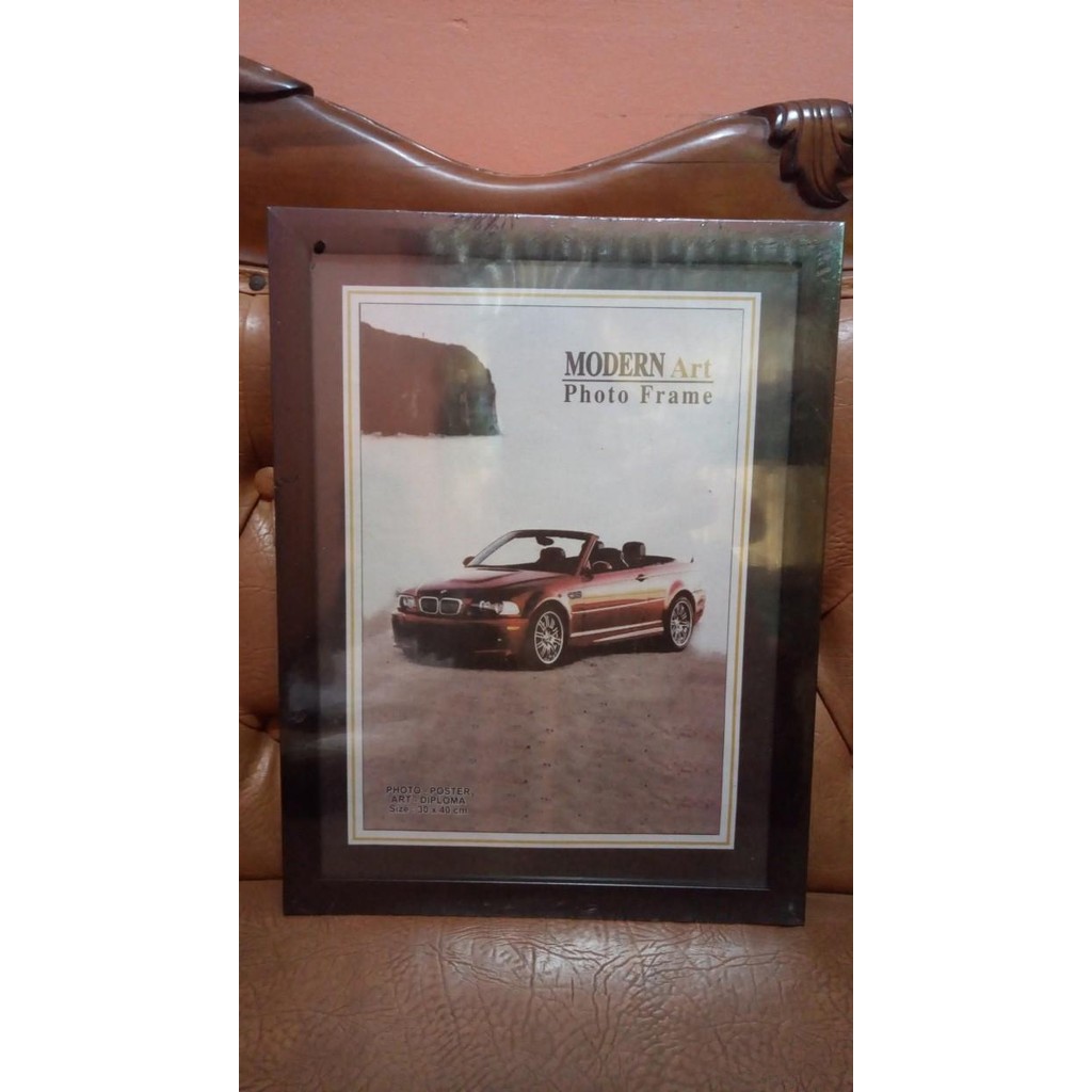[Expret] Bingkai / Frame / Pigura Foto Ukir & Minimalis A3 full