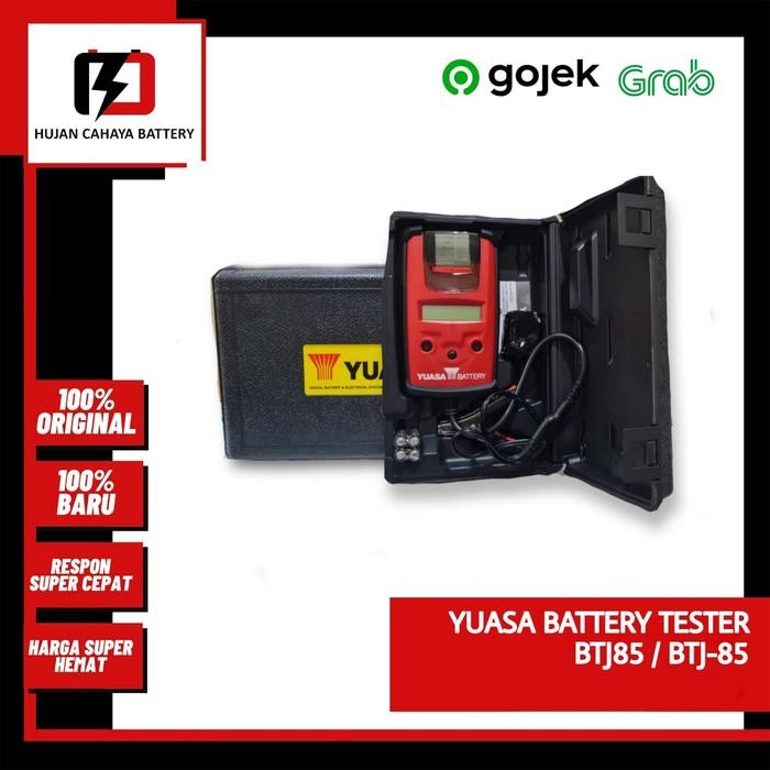 TERBARU YUASA DIGITAL BATTERY TESTER BTJ85 / BTJ-85 / CHARGING