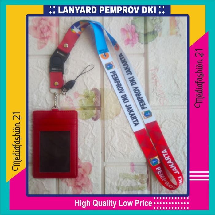 

PEMPROV DKI JAKARTA Lanyard Tali Gantungan ID Card Free Strap HP