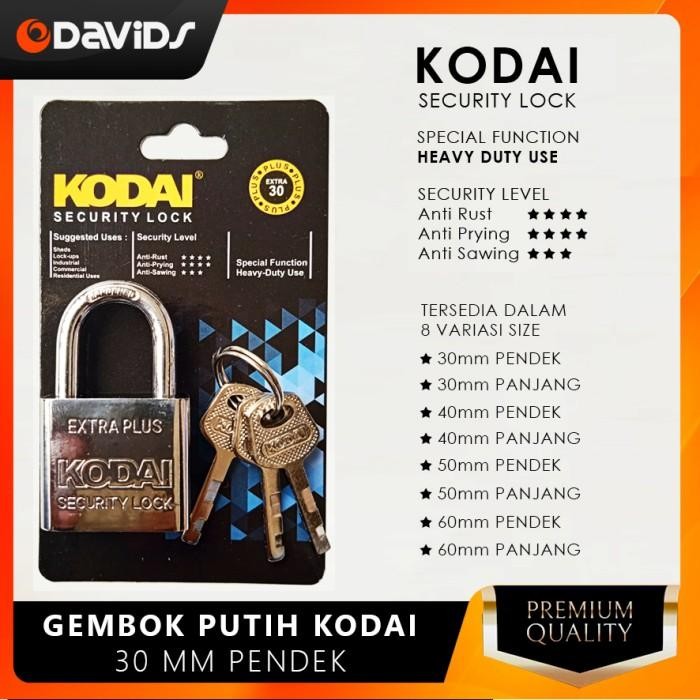 Expert Gembok Pagar Rumah Pintu Anti Maling Besar Karat Stainless Kodai Putih