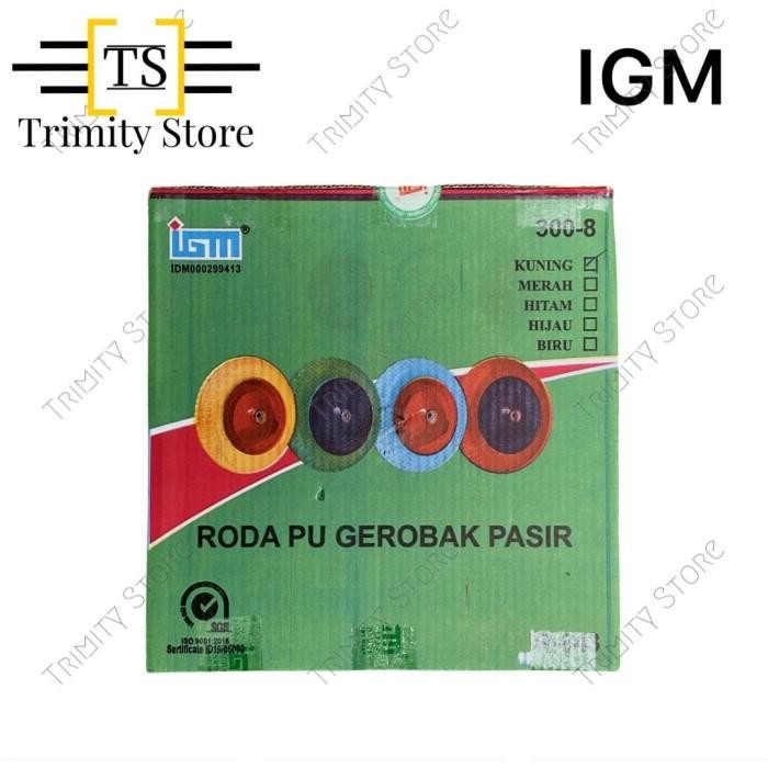 Expert Roda Gerobak Dorong Pasir Karet Ban Mati Model Artco Merk IGM