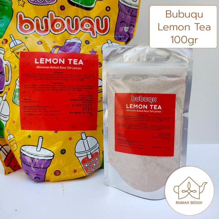 

Bubuqu Lemon Tea 100gr - Minuman Bubuk Teh Limun Lemon Lime Air Drink Powder