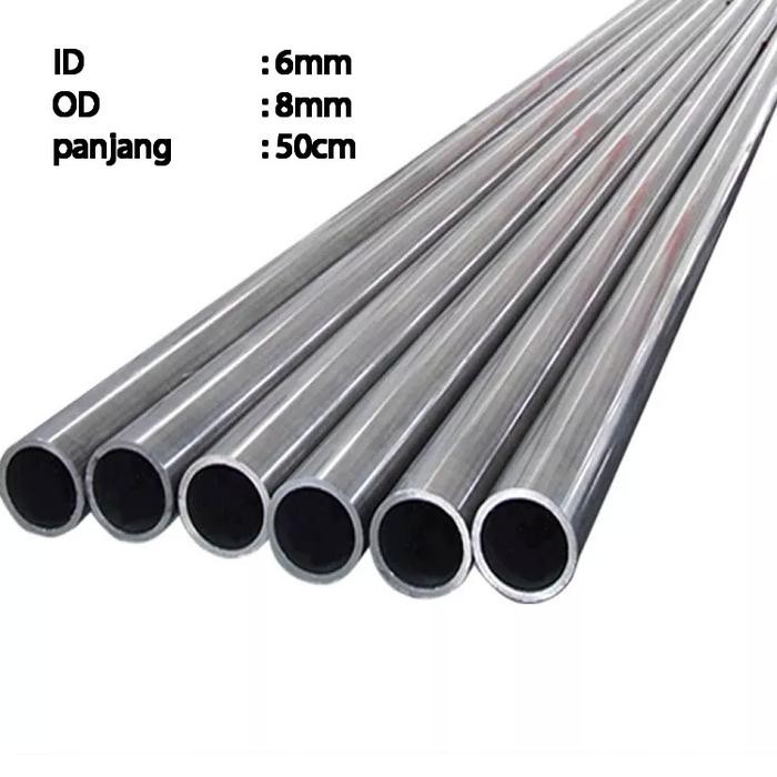 PIPA ALUMINIUM 50 CM ID 6 MM OD 8 MM