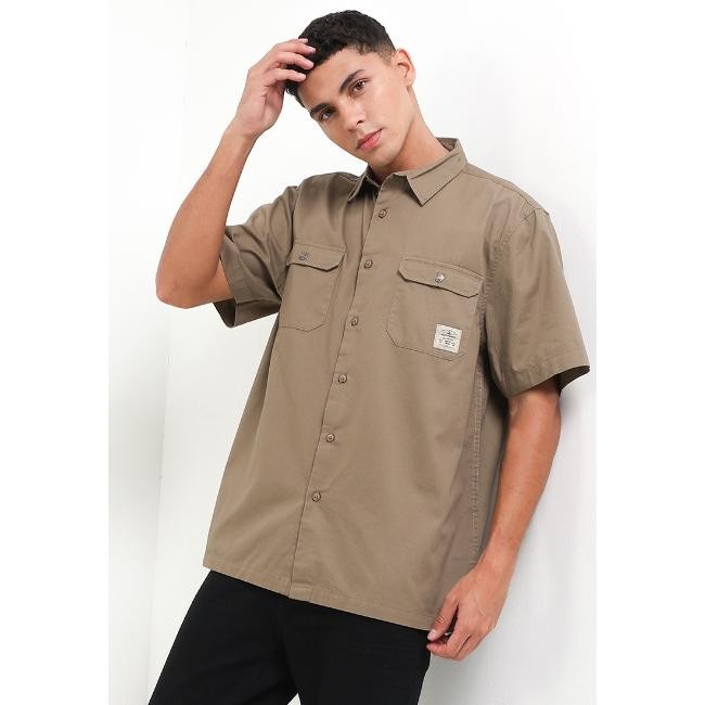 Hush Puppies Kemeja Pria Elmano Khaki