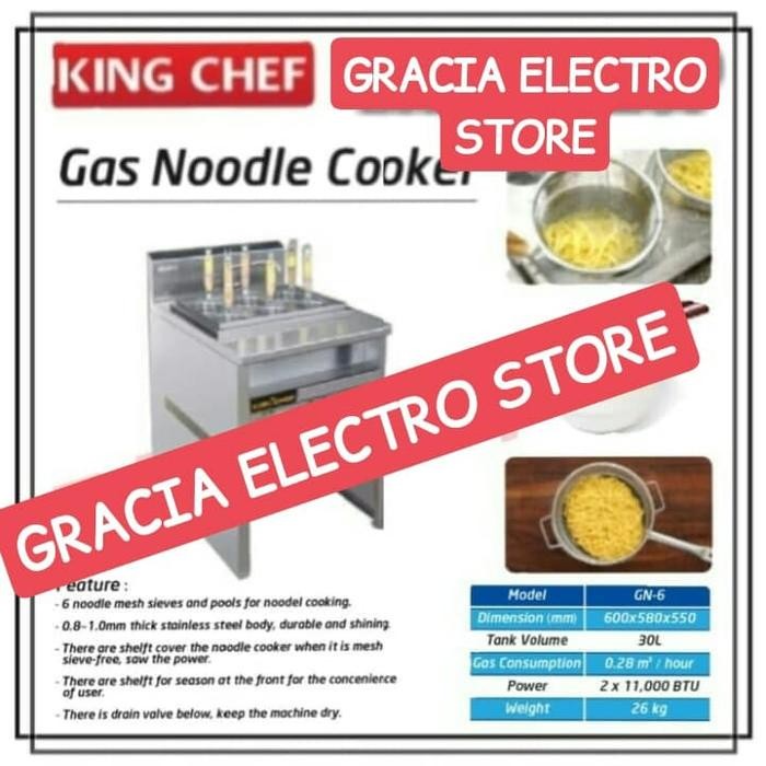 KING CHEF GB 6 - GAS NODDLE COOKER -