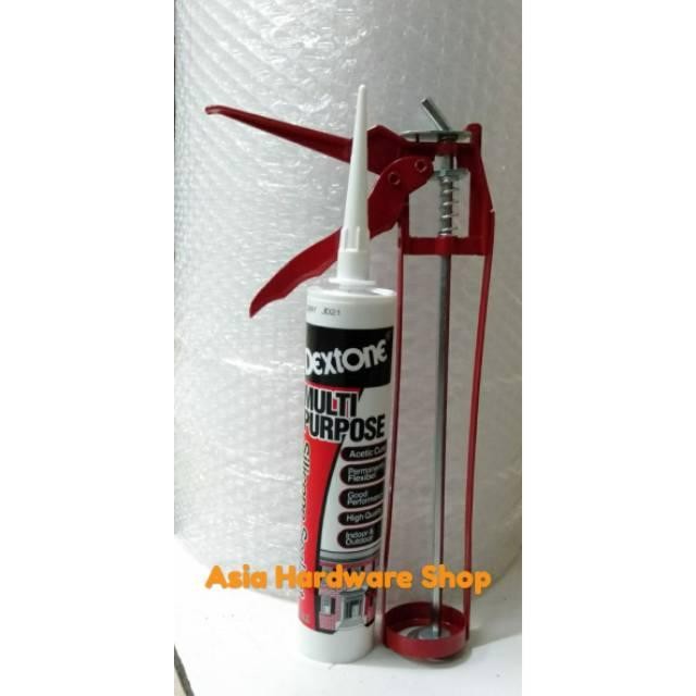 Paket Tembakan Lem Kaca Sealant Lem Silicone DEXTONE Alat Tembak Lem