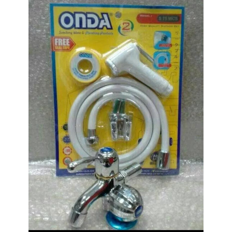 Jet closet Onda + kran cabang Onda/Kran double/shower cebok Onda prom