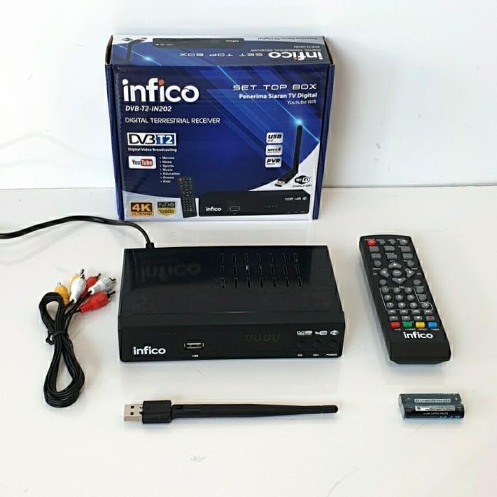 [Expert] SET TOP BOX INFICO DVB T2-IN202 RECEIVER TV DIGITAL FREE DONGLE WIFI
