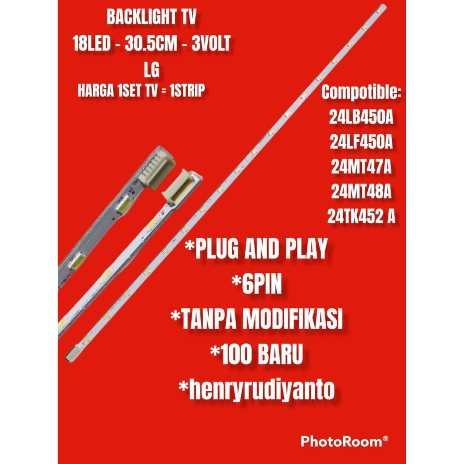 [Expert] LED BACKLIGHT TV LG 24LB450A 24LB452A 24MT48AF 24MT44A 24LF50A 24LB450