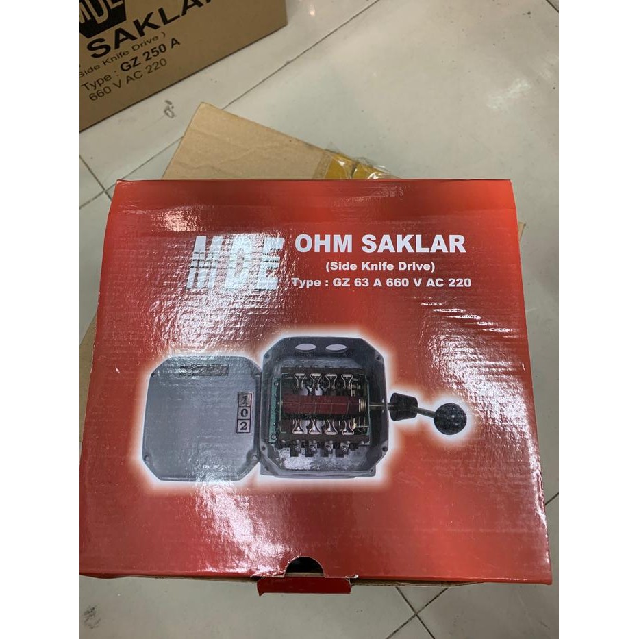 Spesial Cos Ohm Saklar Mde 63 Ampere 63A Side Knife Drive Model Pisau