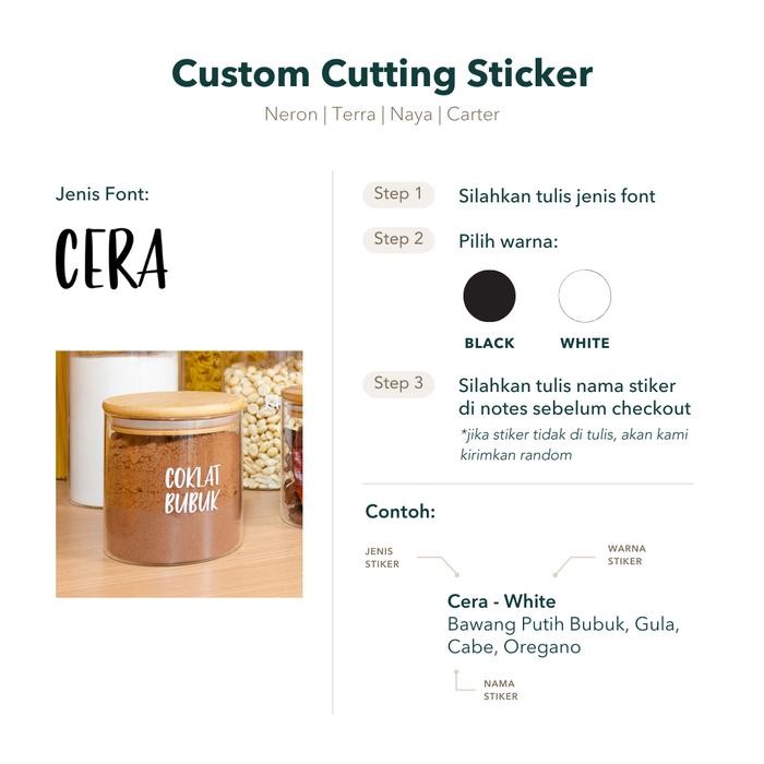 Grinn Living Set Paket Neron Glass Jar 100 Ml Toples Mini Kayu