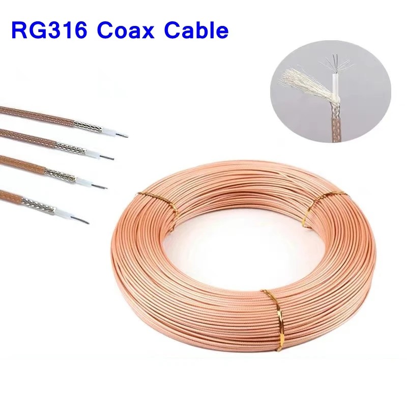 10meter RG316 RG-316 Cable RF Coaxial Cable 2.5mm 50 Ohm Low Loss