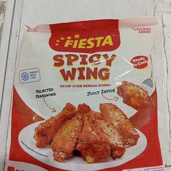 

Fiesta spicy wings 400gr/ sayap ayam dengan bumbu