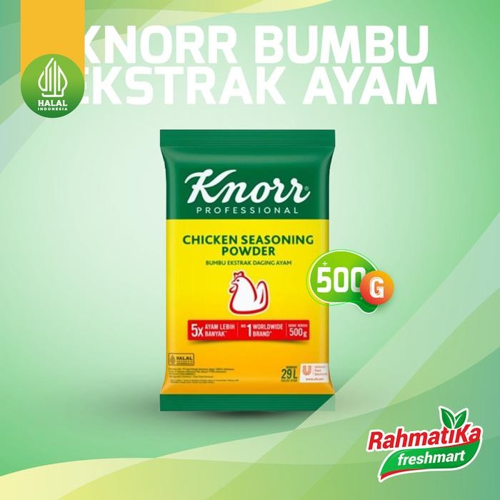 

Knorr Chicken Seasoning Powder / Bumbu Ekstrak Daging Ayam 500 gr