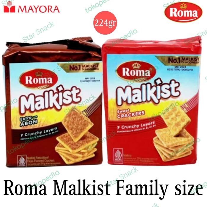 

Roma Malkist original/abon 224gr family crackers