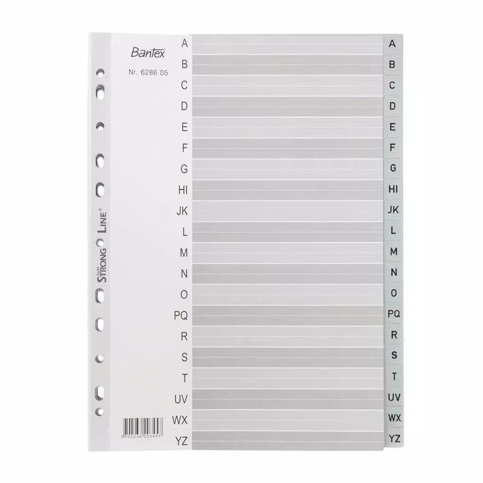 

Bantex Divider Size A4 Pembatas Dokumen 21 Lembar - Index A-Z 6203