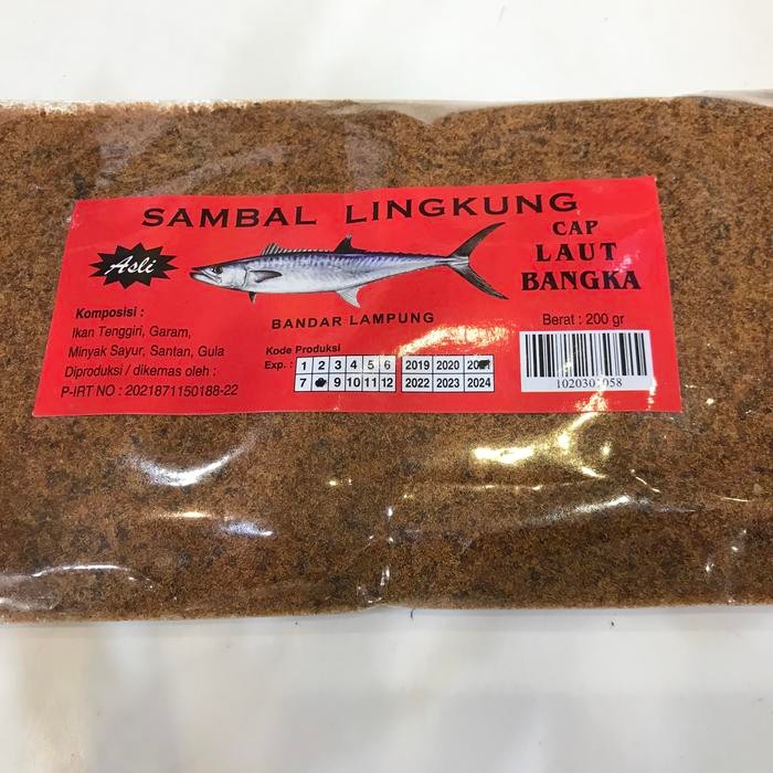 

Sambal Lingkung cap Laut Bangka (abon ikan tenggiri) 200gr plastik