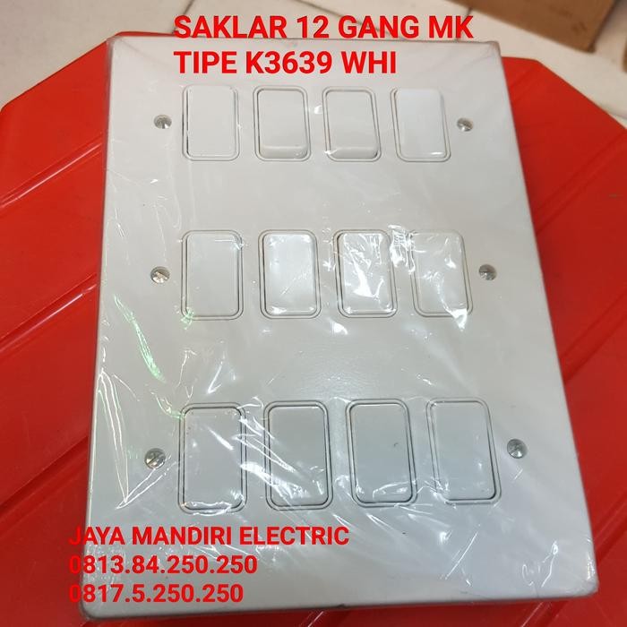 Stok Terbatas Saklar 12 Gang Mk K3639 Whi / K 3639 Whi