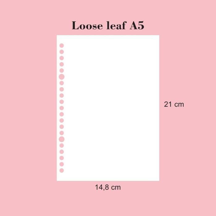 

Loose Leaf A5/Kertas Binder A5 Daily Planner Kode 1015