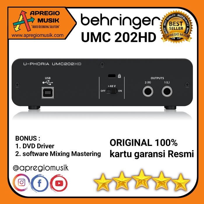 soundcard behringer umc 202 HD umc202hd umc 202hd