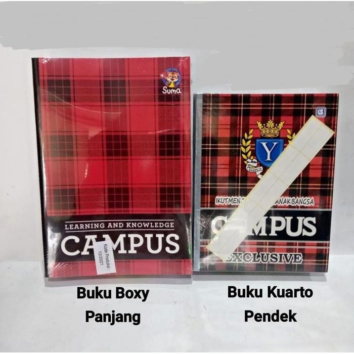 

Buku Tulis Campus Boxy Panjang Dan Kecil 10 Buku