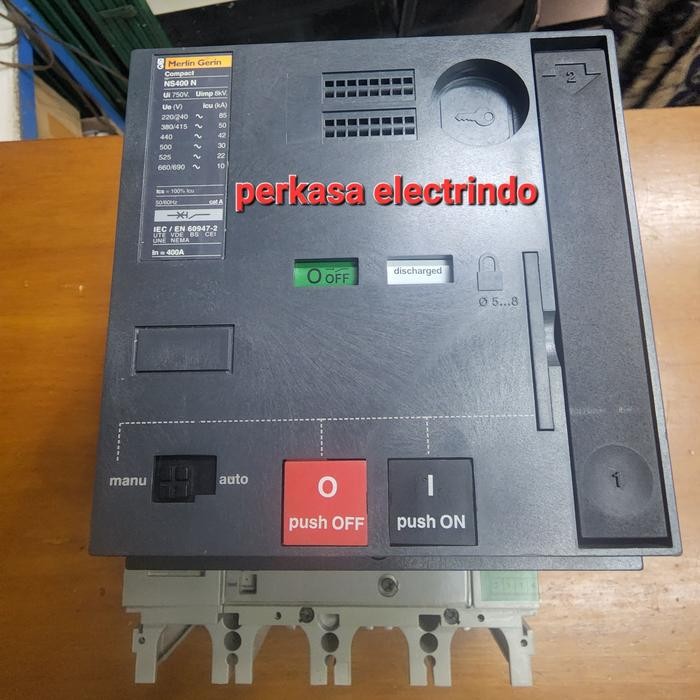 Mccb Ns400N 4P 400A+Motorized Merlin Gerin