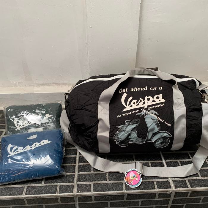 Bag / Tas Vespa Nylon Folding Original Forme Italy