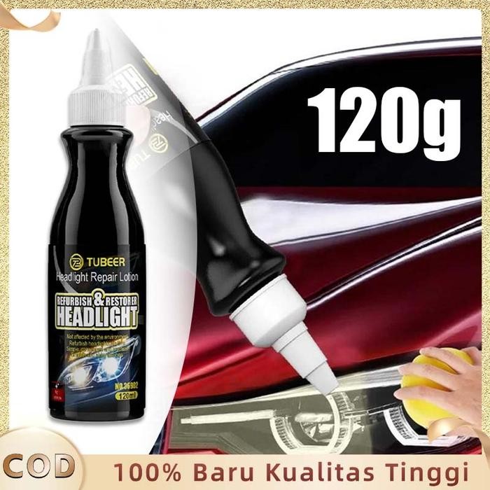 Pembersih Kaca Lampu Mobil Kusam 120g Pembersih Mika Headlamp Poles Lampu Mobil Buram Kode 654