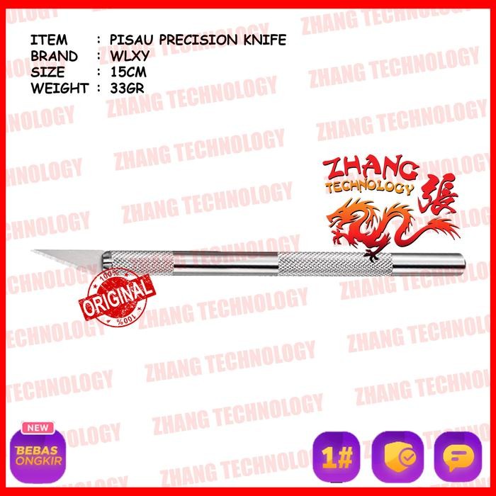 WLXY PRECISION KNIFE PEN CUTTER HIGH GRADE METAL NON SLIP PISAU IC KODE 801