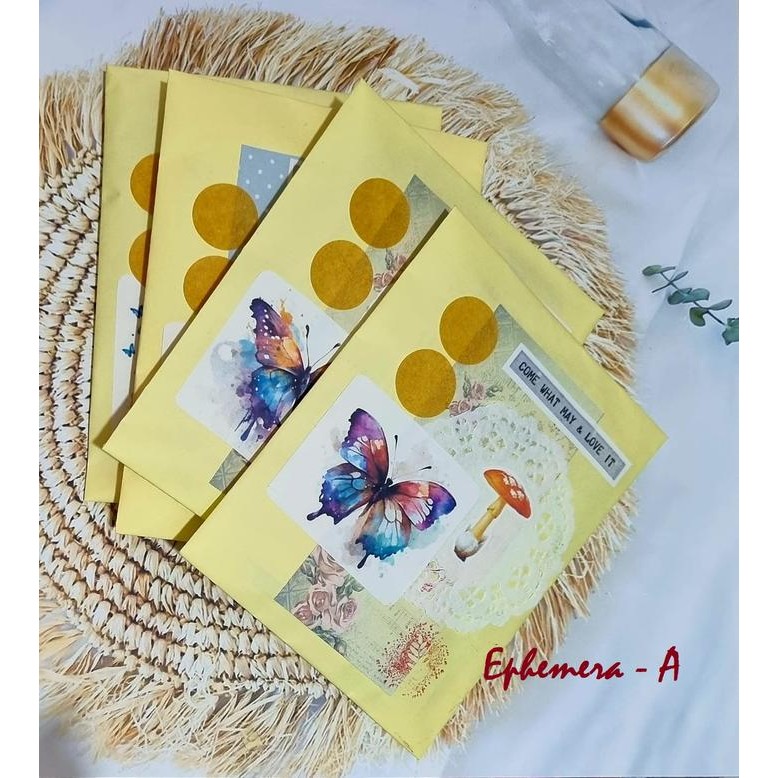 

Termurah Ephemera Aesthetic Journal Kit - Set Journal Kit Tema Ephemera