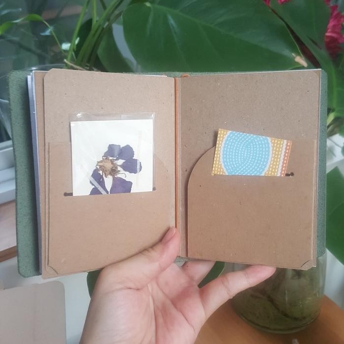 

Jurnal Genuine Leather Travelers Notebook Passport Size, Planner, Bujo