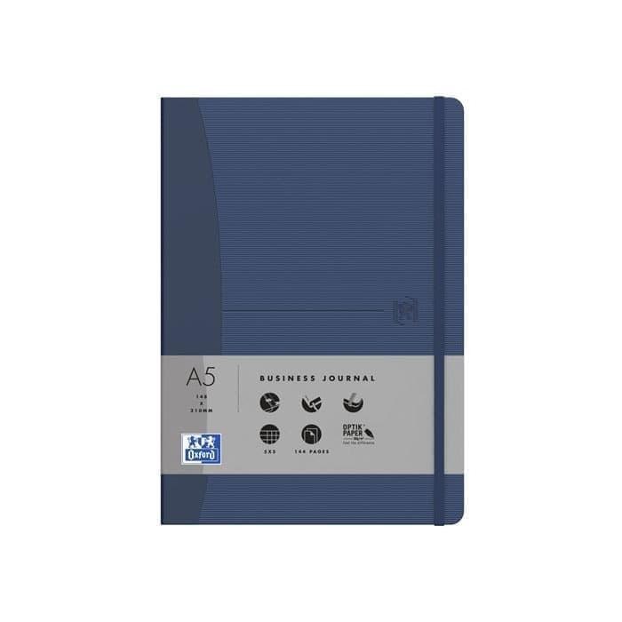 

Notebook Berkualitas Oxford Business Signature A5 Blue Ruled Journal
