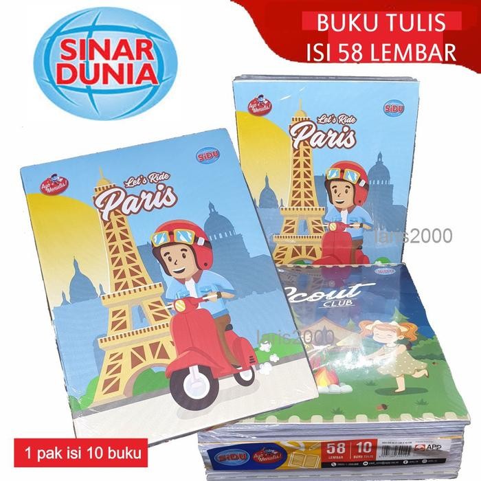 

Terbaru Buku Tulis Sinar Dunia Sidu 58 (Per Pak)