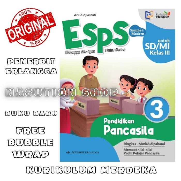 

Ready Buku Esps Pendidikan Pancasila Kelas 3 SD Erlangga Kurikulum Merdeka