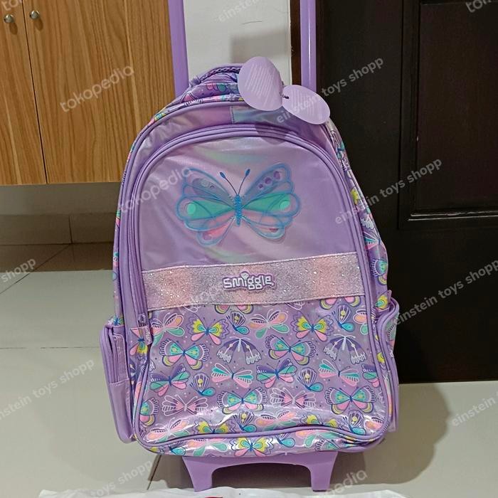 PASTI MURAH SMIGGLE TROLLEY BACKPACK FLUTTER/TAS KOPER ANAK SD PEREMPUAN/KADO/ORI