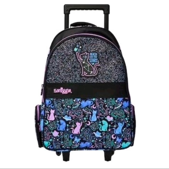 PASTI MURAH SMIGGLE STARRY CAT TROLLEY BACKPACK/TAS KOPER ANAK PEREMPUAN SD/KADO