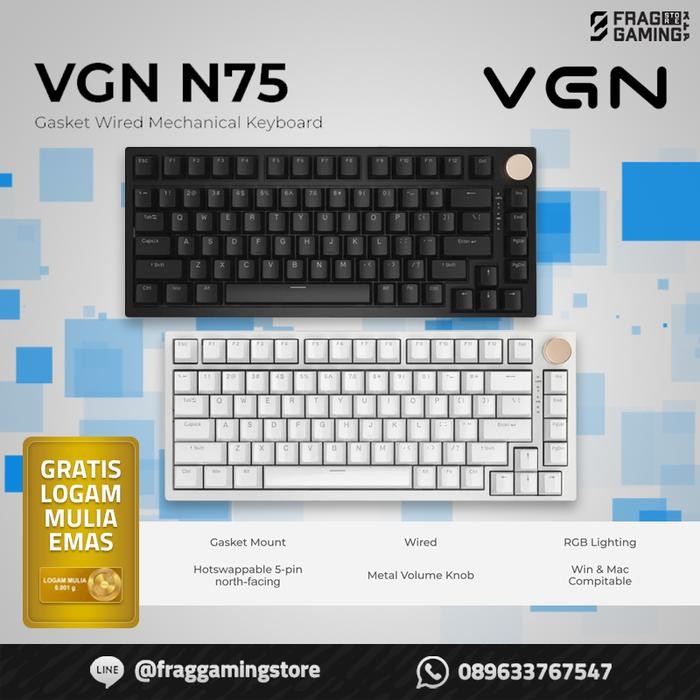 [Expert] VGN N75 Gaming Mechanical Keyboard 75% VGNN75 N-75