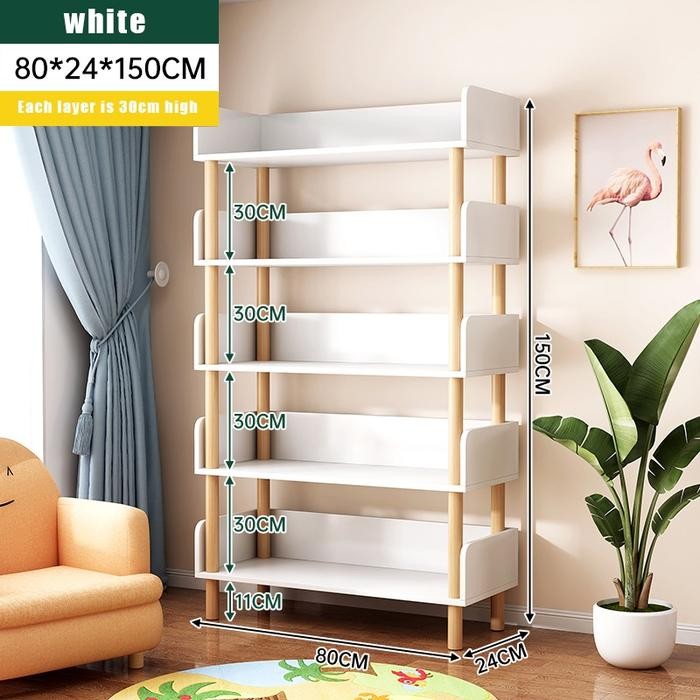 Rak Buku Rak Pajangan Bunga Minimalis 4 Susun Rak Ku Tanaman Hias