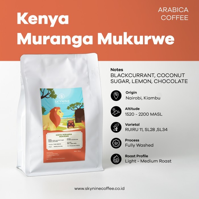 

KOPI ARABIKA KENYA MURANGA MURKUWE ROAST BEANS