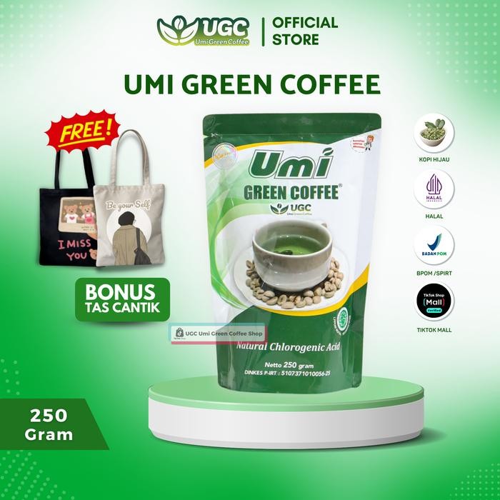 

UGC UMI GREEN COFFEE KOPI HIJAU 1 BUNGKUS 250 GRAM