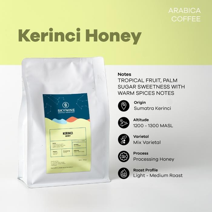 

KOPI ARABIKA - KERINCI HONEY - ROASTED BEAN 250 GRAM