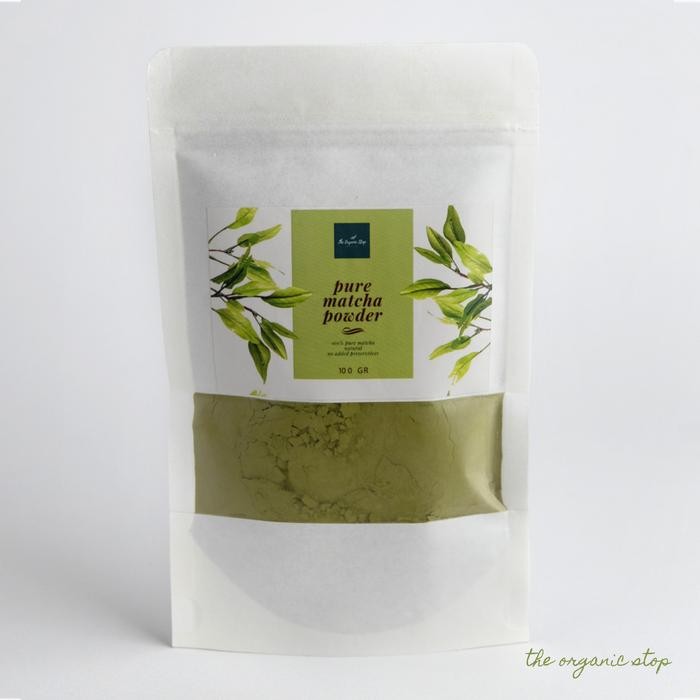 

TheOrganicStop Premium Pure Matcha 100% Powder 100 gram (Halal)