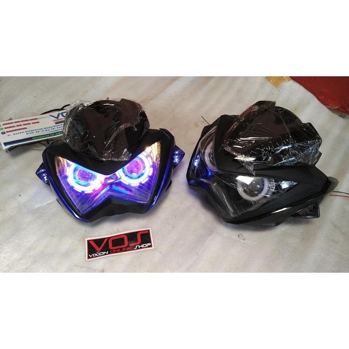 

Terlaris Headlamp Z 250 Isi Doble Led Projektor Mode Engle Eye Devil Berkedip