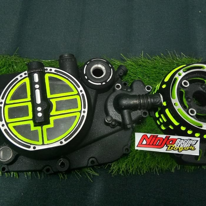 

Terlaris Bak Mesin Ninja R, Ninja Ss, Ninja Rr Transparan/Bubut Coak