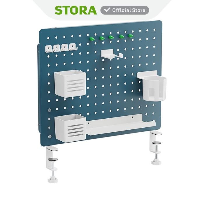 

Stora 52 X 57 cm Papan Pegboard Berlubang Organizer Meja