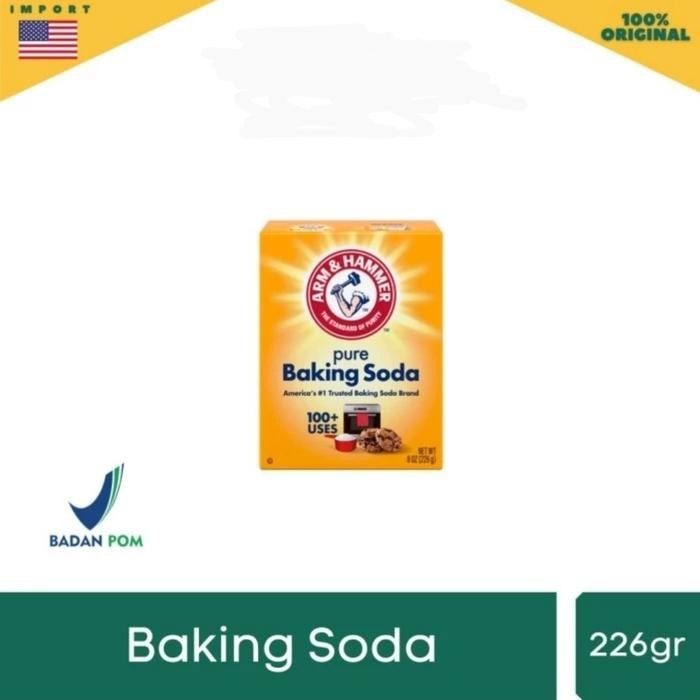 

FREShBgt- Baking Soda Asli USA Merk ARM & HAMMER Baking Soda 227gr