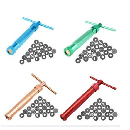 TERBARU Gun Extruder Craft Fondant Clay Gumpaste Rambut Bakmi Extruder Set